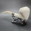 MBSD Meerschaum Deluxe Silver Peewit Block Meerschaum Pipe, Briar-Mortise - Image 5