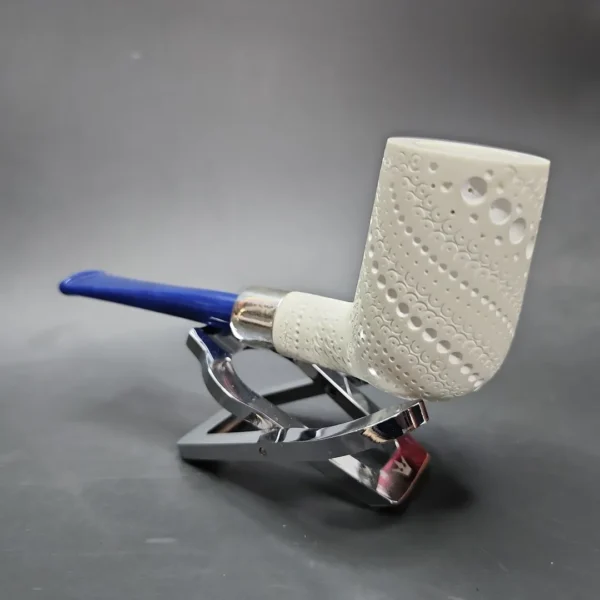 MBSD Meerschaum Silver Army Mount Stack Billiard Block Meerschaum Pipe - Image 5