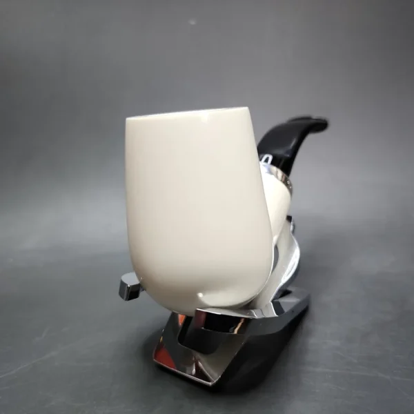 MBSD Meerschaum Silver Reverse Calabash Stack Block Meerschaum Pipe - Image 5