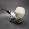 MBSD Meerschaum Deluxe Bent Rhodesian Block Meerschaum Pipe, Briar-Mortise - Image 5
