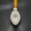 MBSD Meerschaum Deluxe Fish Block Meerschaum Pipe, Briar-Mortise - Image 6