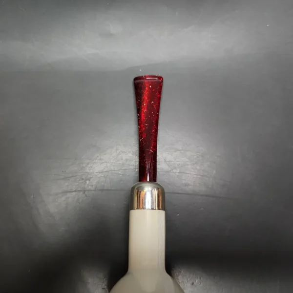 MBSD Meerschaum Deluxe Silver Barrel Block Meerschaum Pipe, Briar-Mortise - Image 6