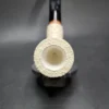 MBSD Meerschaum Deluxe Floral Cutty Block Meerschaum Pipe, Briar-Mortise - Image 6