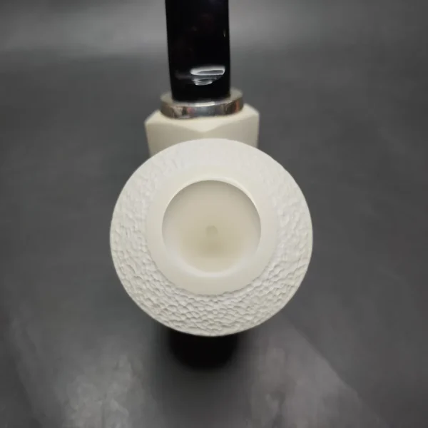 MBSD Meerschaum Silver Reverse Calabash Sitter Block Meerschaum Pipe, New - Image 6