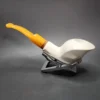 MBSD Meerschaum Deluxe Cobra Block Meerschaum Pipe, Briar-Mortise - Image 7
