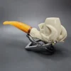 MBSD Meerschaum Deluxe Claw Block Meerschaum Pipe, Briar-Mortise - Image 7