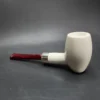 MBSD Meerschaum Deluxe Silver Barrel Block Meerschaum Pipe, Briar-Mortise - Image 7