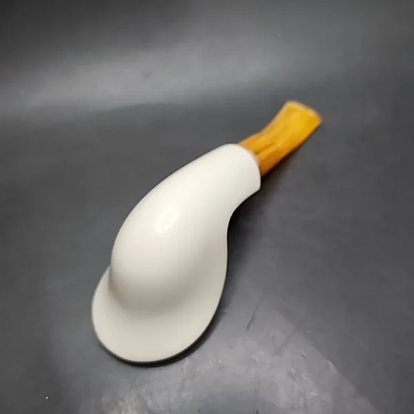 MBSD Meerschaum Deluxe Cobra Block Meerschaum Pipe, Briar-Mortise - Image 8