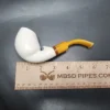 MBSD Meerschaum Deluxe Swan Block Meerschaum Pipe, Briar-Mortise - Image 8