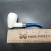 MBSD Meerschaum Deluxe Silver Peewit Block Meerschaum Pipe, Briar-Mortise - Image 8