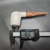 MBSD Meerschaum Deluxe Maigret Billiard Block Meerschaum Pipe, Briar-Mortise - Image 8