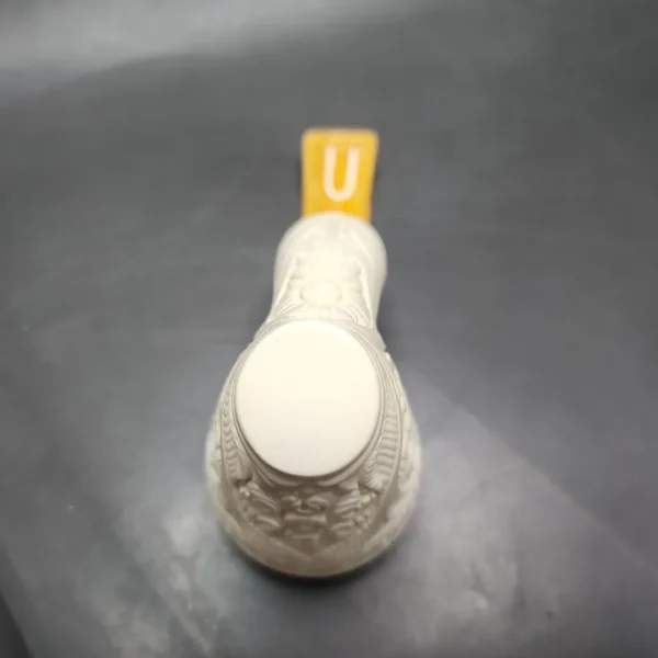 MBSD Meerschaum Silver Reverse Calabash Vase Block Meerschaum Pipe - Image 8
