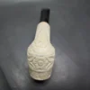 MBSD Meerschaum Deluxe Floral Cutty Block Meerschaum Pipe, Briar-Mortise - Image 8