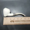 MBSD Meerschaum Deluxe Silver Peewit Block Meerschaum Pipe, Briar-Mortise - Image 8