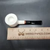 MBSD Meerschaum Deluxe Pot Block Meerschaum Pipe, Briar-Mortise, 9mm - Image 8