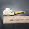 MBSD Meerschaum Deluxe Claw Block Meerschaum Pipe, Briar-Mortise - Image 9