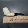 MBSD Meerschaum Deluxe Floral Cutty Block Meerschaum Pipe, Briar-Mortise - Image 9