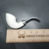 MBSD Meerschaum Deluxe Silver Swan Block Meerschaum Pipe, Briar-Mortise - Image 9