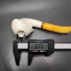 MBSD Meerschaum Deluxe Asymmetrical Cavalier Block Meerschaum Pipe, Briar-Mortise - Image 10