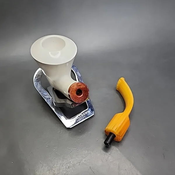 MBSD Meerschaum Deluxe Saxophone Block Meerschaum Pipe, Briar-Mortise - Image 10