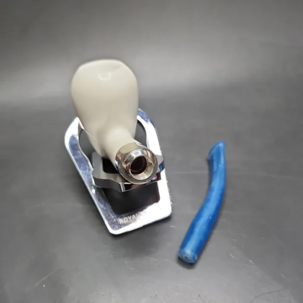 MBSD Meerschaum Deluxe Silver Peewit Block Meerschaum Pipe, Briar-Mortise - Image 10