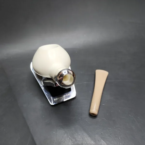 MBSD Silver Meerschaum Army Mount Prince Block Meerschaum Pipe - Image 11
