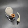 MBSD Meerschaum Deluxe Translucent Bent Apple Block Meerschaum Pipe, Briar-Mortise - Image 13
