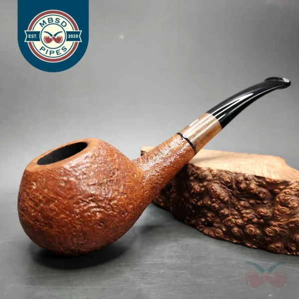 Castello Old Antiquari G Sandblasted Apple Estate Briar Pipe, Italian Estates
