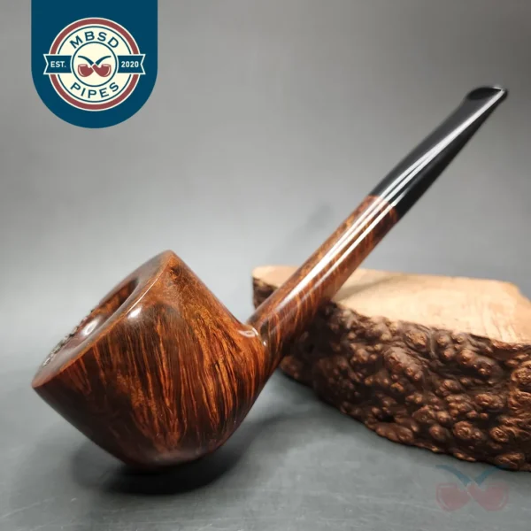 Abb's Artisan Pipes Smooth Pot Estate Briar Pipe, Unsmoked