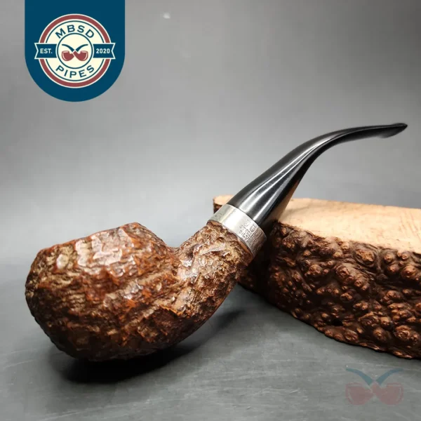 Peterson Donegal Rocky 999 Rusticated Rhodesian Estate Briar Pipe, Italian Estates