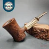 La Biota Sandblasted Poker w/ Antler Handmade Briar Pipe, New