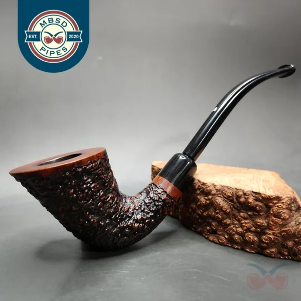 Ascorti Business Rusticated Calabash Estate Briar Pipe, Italian Estates