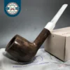 S&R Wood Craft Smooth Saddle Billiard Estate Briar Pipe, Unsmoked