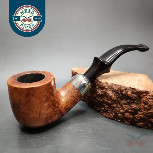 Peterson System Standard 301 Smooth Bent Pot Estate Briar Pipe, Irish Estates