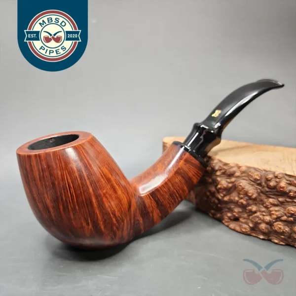 Karl Erik C Smooth Egg Sitter Estate Briar Pipe, Unsmoked - Image 2