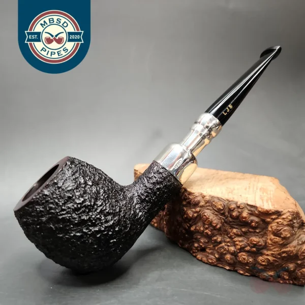 Ferndown Bark 2 Star Silver Spigot Apple Estate Briar Pipe, Unsmoked