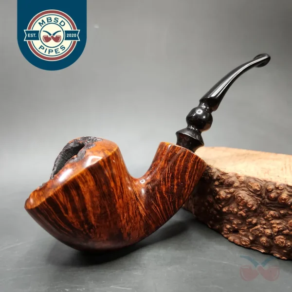 Nording Handmade Smooth Freehand Estate Briar Pipe, Unsmoked