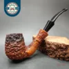 Mauro Armellini Rusticated Bent Billiard Estate Briar Pipe, Italian Estates