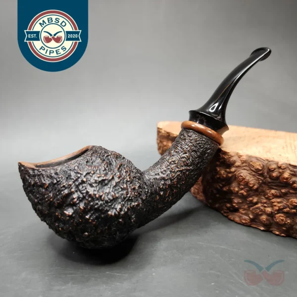 Thomas James 2013 Rusticated Ace of Spades Estate Briar Pipe, American Estates