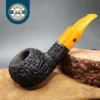 2018 Mark Tinsky Dress Coral (6) Rusticated Author Briar Pipe, Unsmoked