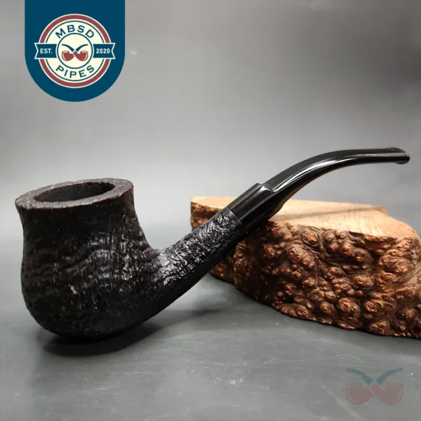 Medley by GBD Sandblasted Cauldron Estate Briar Pipe, English Estates