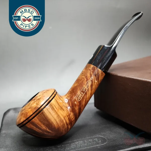 James Upshall P Large Smooth Rhodesian Estate Briar Pipe, Unsmoked