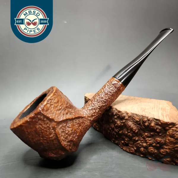 Savinelli Estella 115 EX Rusticated Pot Estate Briar Pipe, Italian Estates