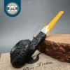 Pipe Tristan Rusticated Squat Bulldog Handmade Briar Pipe, New