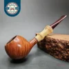 Garrett Woo Smooth Bamboo Apple Briar Pipe, American Estates