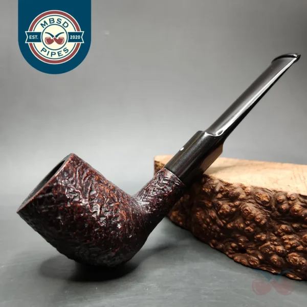 1967 Dunhill Shell 659 4S Sandblasted Billiard Estate Briar Pipe, English Estates