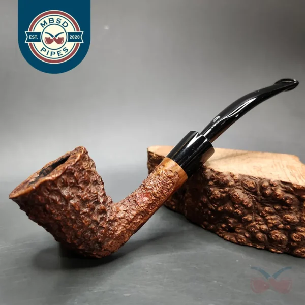 La Strada Centurion 166 Rusticated Dublin Estate Briar Pipe, Italian Estates