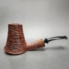 Piero Vitale Sandblasted Volcano w/ Cocobolo (Two Star) Handmade Briar Pipe, New - Image 3