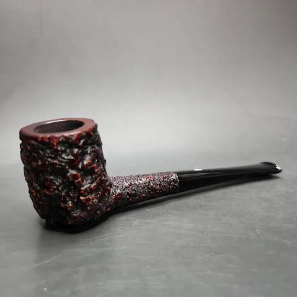 Castello Sea Rock "Amicizia" Rusticated Billiard Estate Briar Pipe, Italian Estates - Image 3