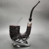 Mauro Armellini Rusticated Calabash Estate Briar Pipe, Italian Estates - Image 3